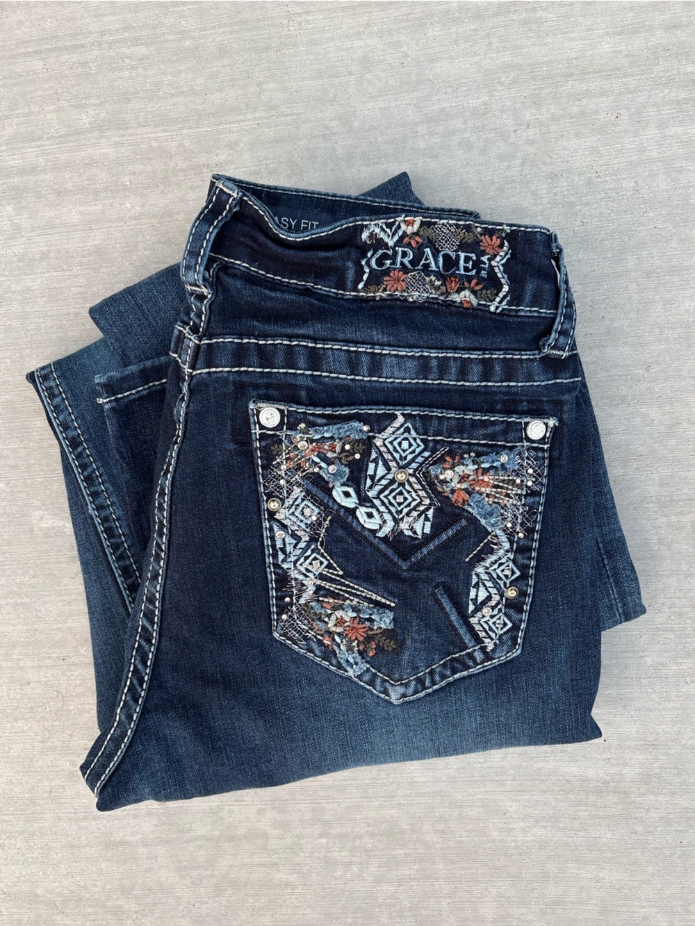 GRACE in LA Easy Fit Jeans Size 29